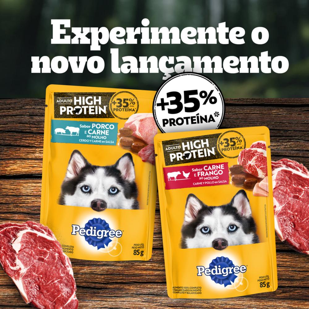Ração Pedigree High Protein Cães Adultos Carne e Frango 10,1kg