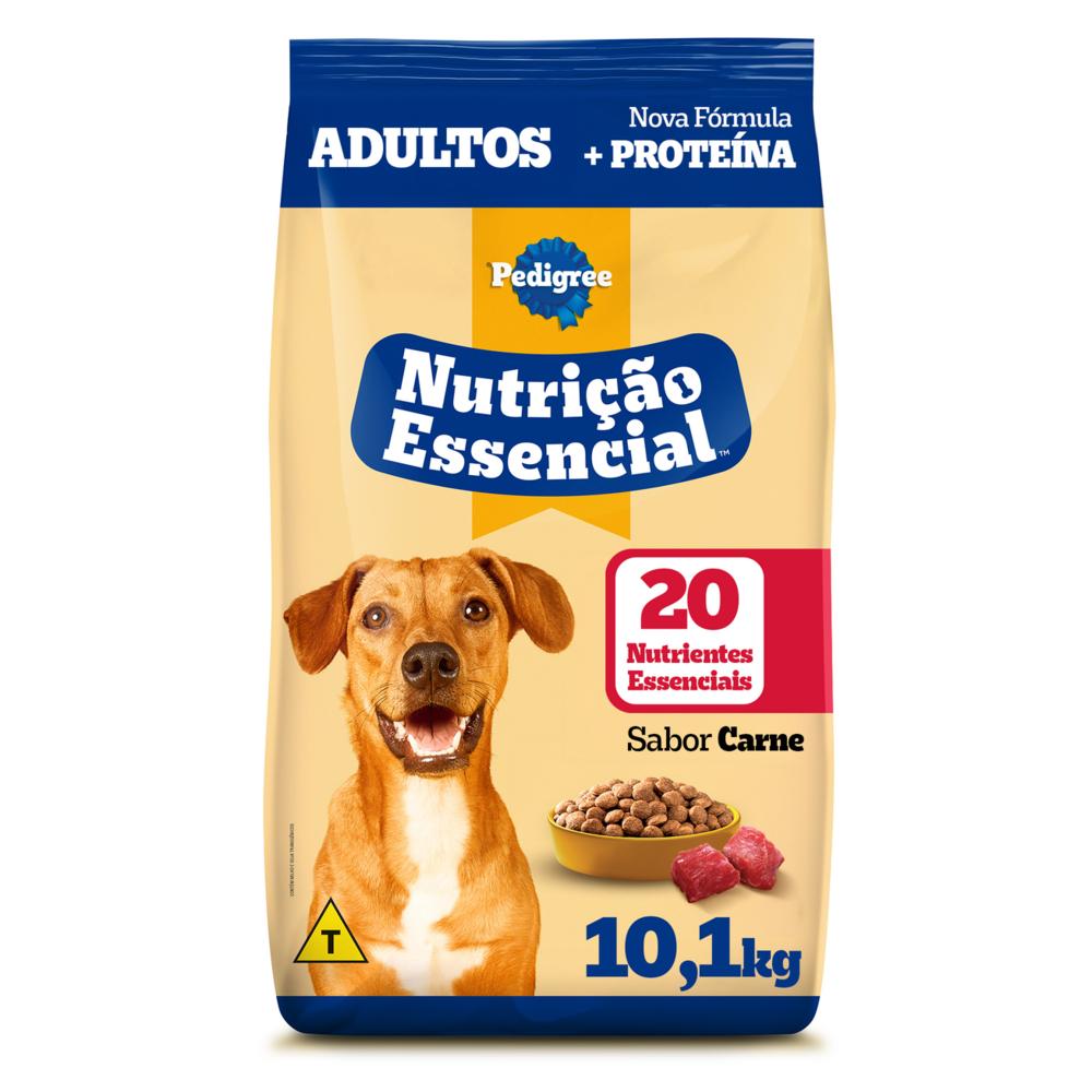 Ração Pedigree Nutrição Essencial Carne Para Cães Adultos 10,1 kg