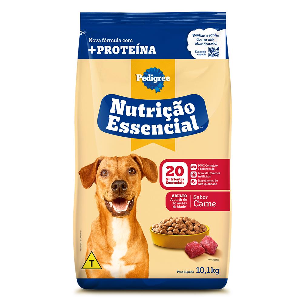 Ração Pedigree Nutrição Essencial Carne Para Cães Adultos 10,1 kg