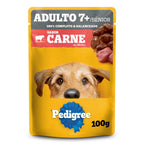 Ração Úmida Pedigree Sachê Carne ao Molho para Cães Adultos Sênior 7+ Anos 100 g