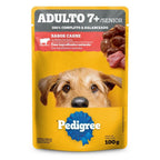 Ração Úmida Pedigree Sachê Carne ao Molho para Cães Adultos Sênior 7+ Anos 100 g