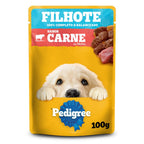 Ração Úmida Pedigree Sachê Carne ao Molho para Cães Filhotes 100 g
