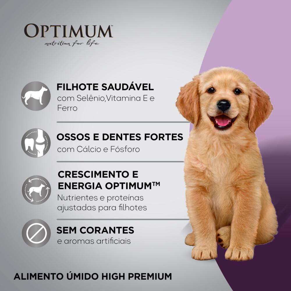 Ração Úmida Optimum Sachê para Cães Filhotes Frango 100 g