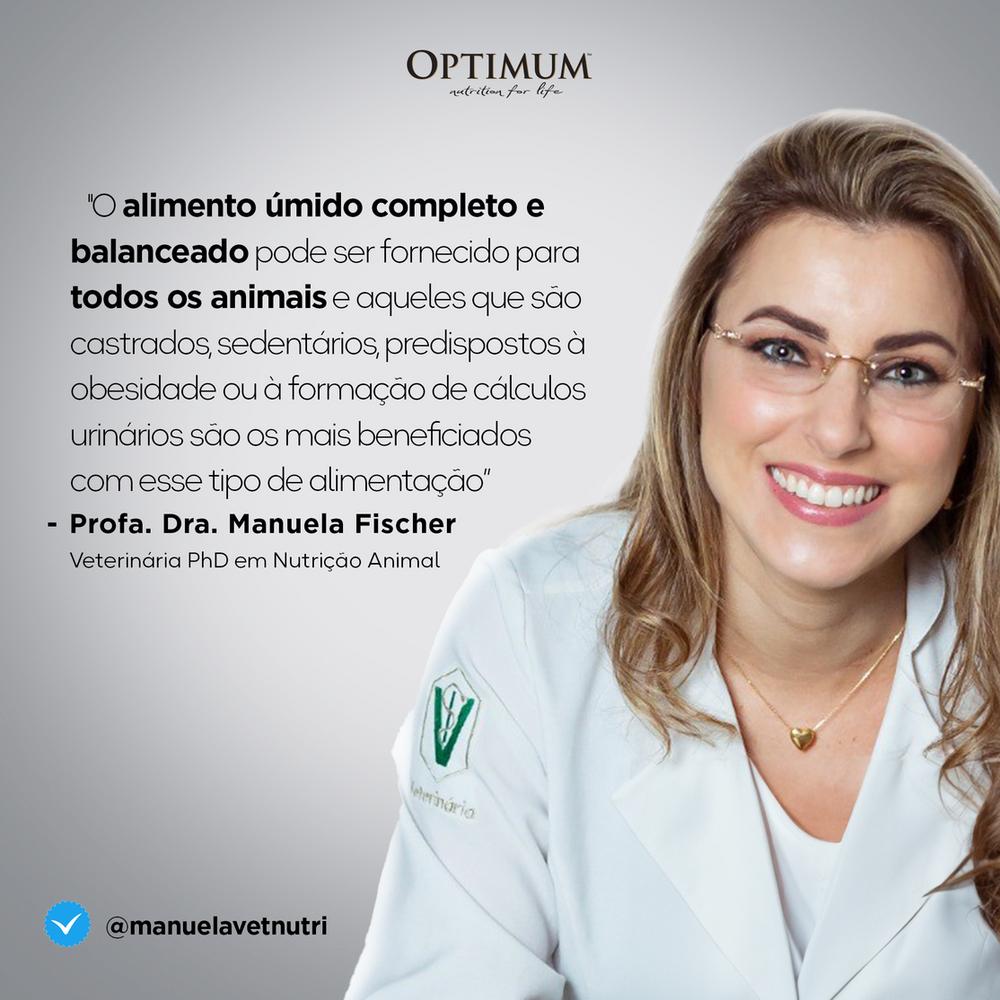 Ração Úmida Optimum Sachê para Cães Adultos Raças Pequenas e Minis Frango 100 g
