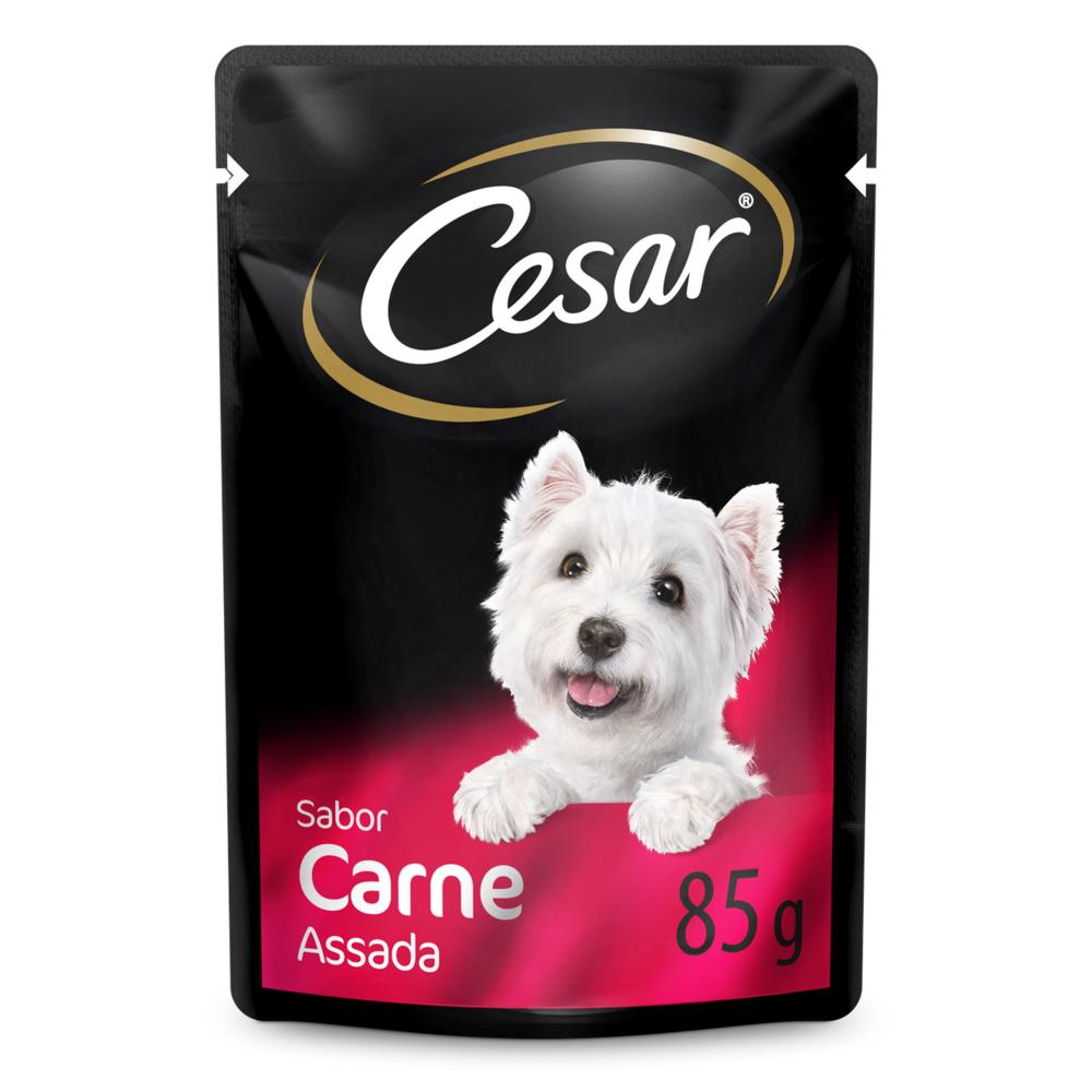 Ração Umida Cesar Carne Assada Adulto para Cães 85 g