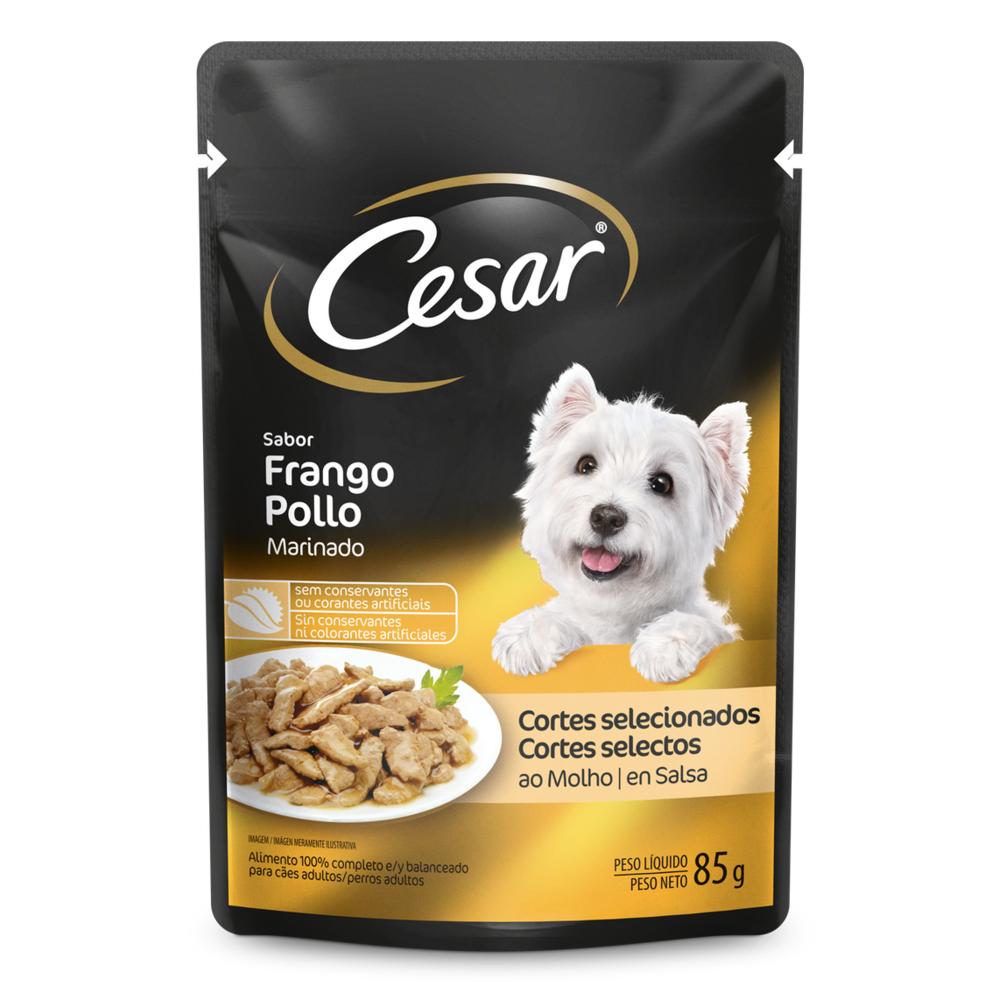Ração Umida Cesar Frango Marinado Adulto para Cães 85 g