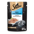 Ração Úmida Sheba Sachê para Gatos Adultos Sabor Atum Marinado 85g