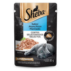 Ração Úmida Sheba Sachê para Gatos Adultos Sabor Atum Marinado 85g