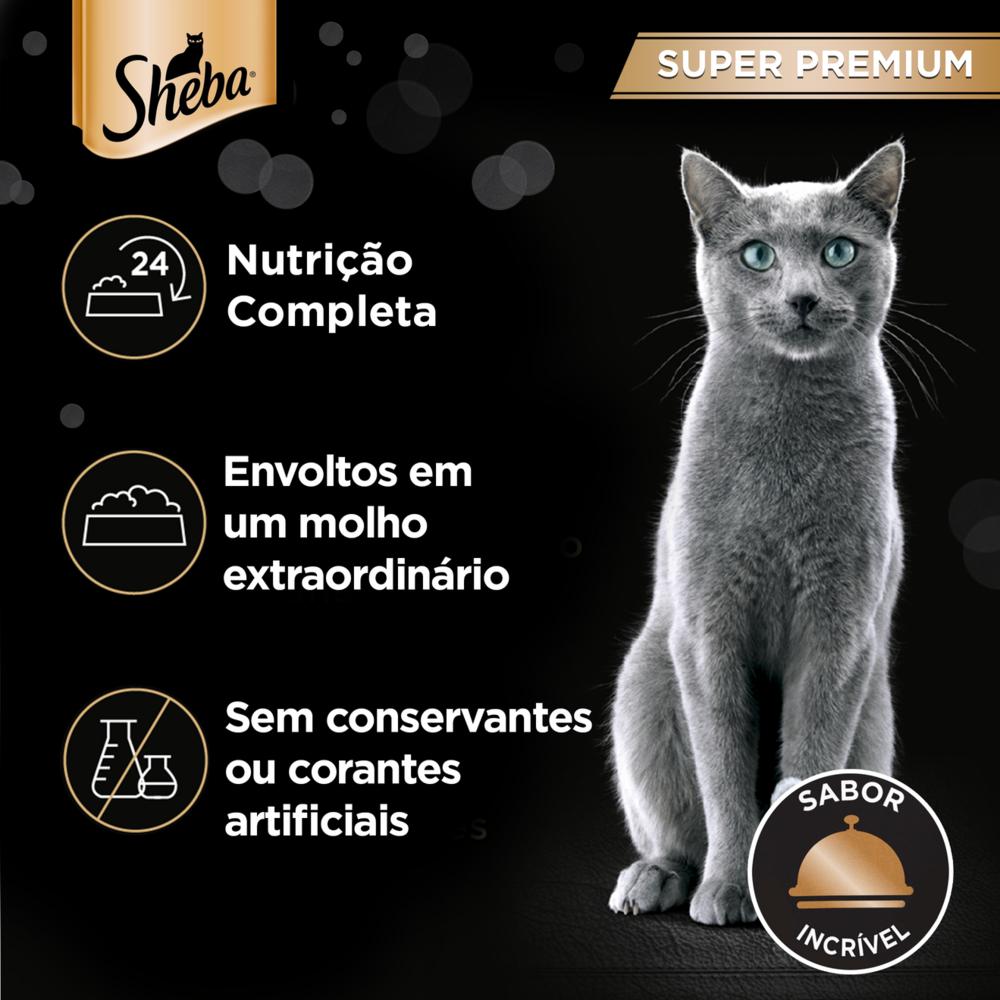 Ração Úmida Sheba Sachê para Gatos Adultos Sabor Atum Marinado 85g