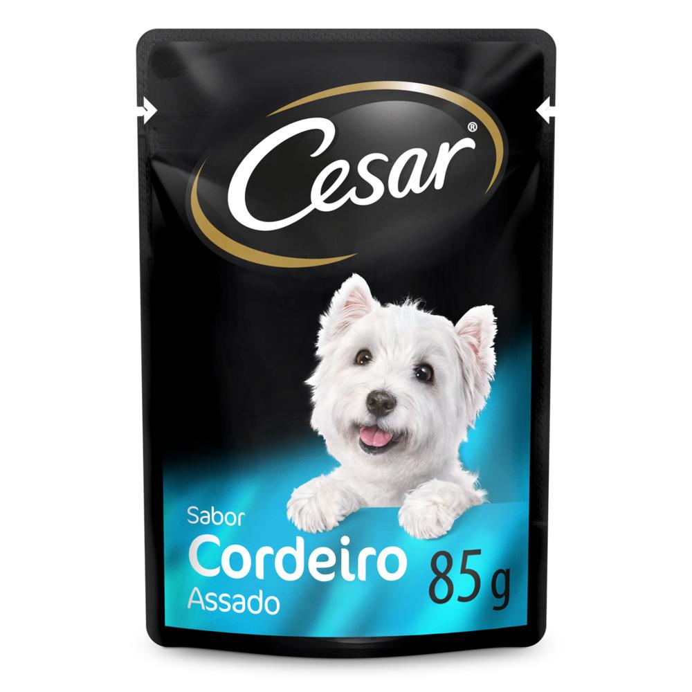 Ração Umida Cesar Cordeiro Assado Adulto para Cães 85 g