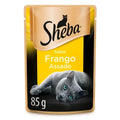 Ração Umida Sheba Frango Assado Adulto para Gatos 85 g 10un