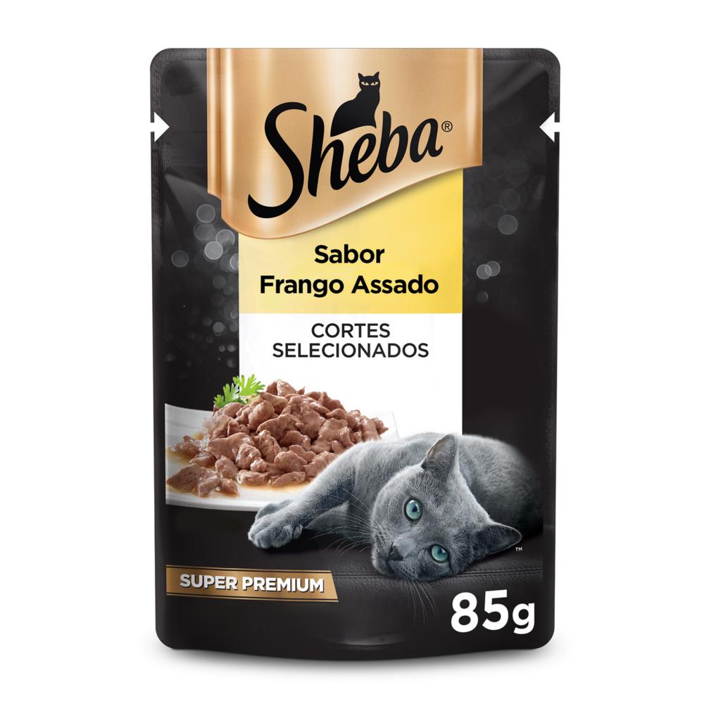 Ração Úmida Sheba Sachê para Gatos Adultos Sabor Frango Assado 85g