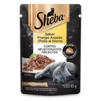 Ração Úmida Sheba Sachê para Gatos Adultos Sabor Frango Assado 85g