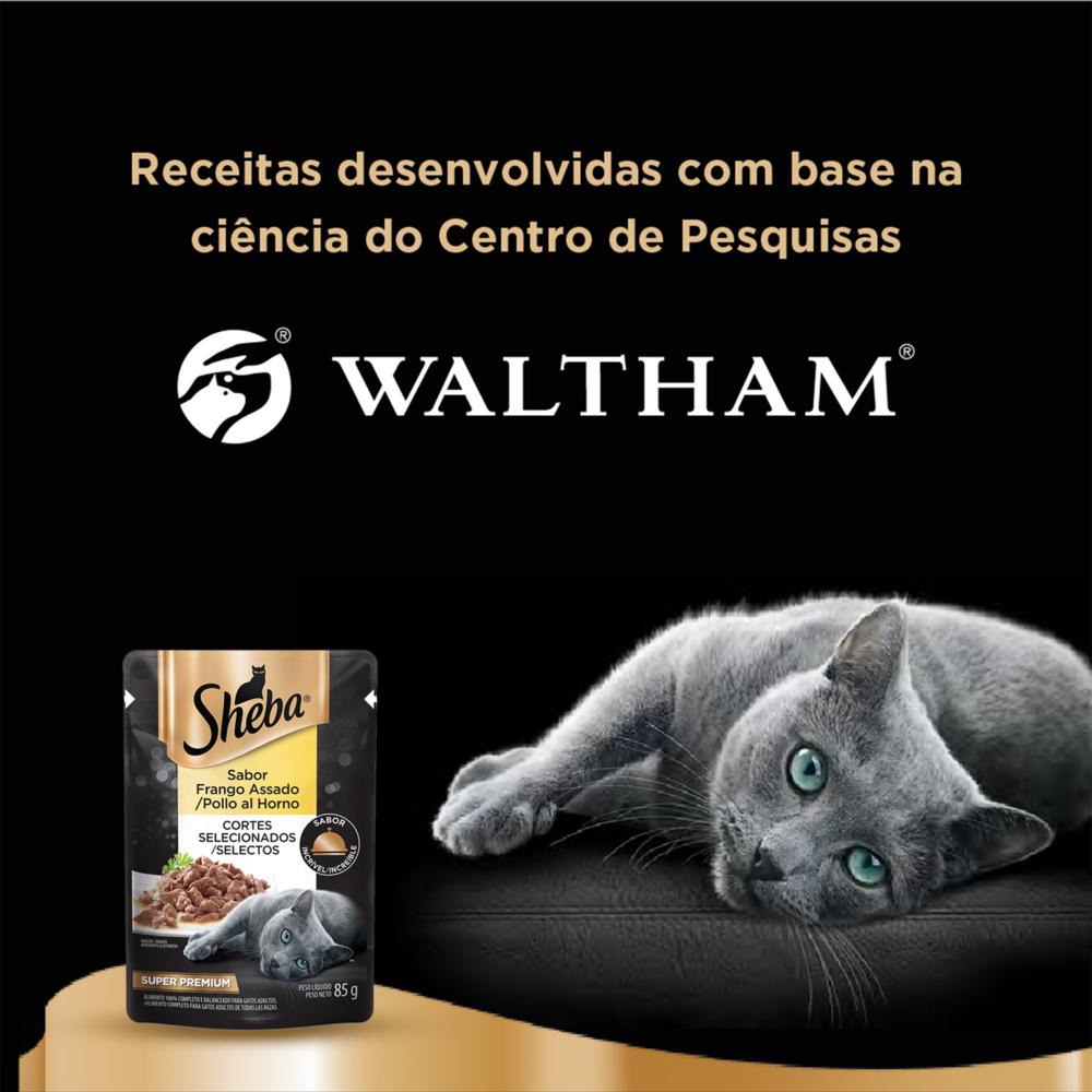 Ração Úmida Sheba Sachê para Gatos Adultos Sabor Frango Assado 85g