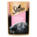 Ração Umida Sheba Salmão Molho Adulto para Gatos 15un