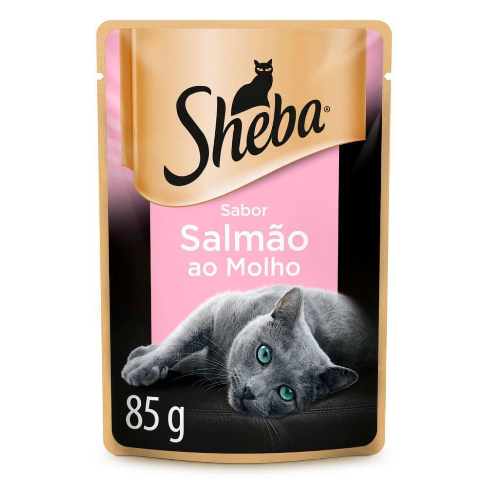 Ração Úmida Sheba Sachê para Gatos Adultos Sabor Salmão ao Molho 85g