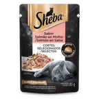 Ração Úmida Sheba Sachê para Gatos Adultos Sabor Salmão ao Molho 85g