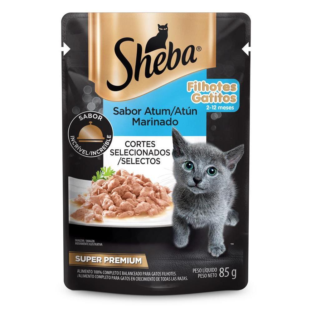 Ração Umida Sheba Atum Marinado Filhotes para Gatos 85 g