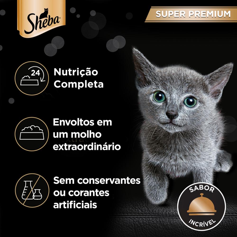 Ração Umida Sheba Carne com Molho Filhotes para Gatos 85 g
