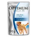 Ração Úmida Optimum Sachê para Cães Adultos Frango 100 g 15un