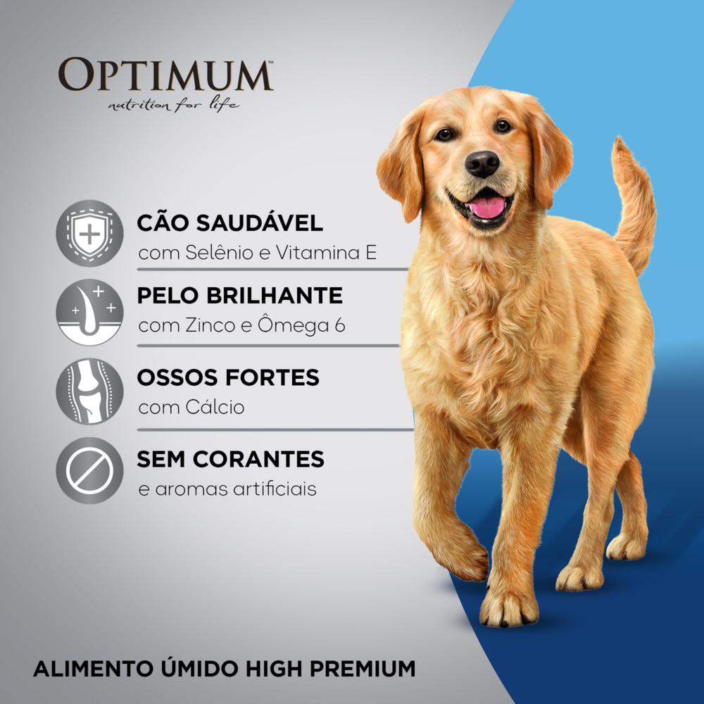 Ração Úmida Optimum Sachê para Cães Adultos Frango 100 g