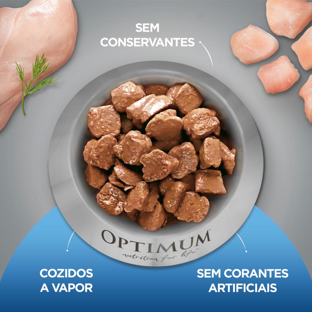 Ração Úmida Optimum Sachê para Cães Adultos Frango 100 g