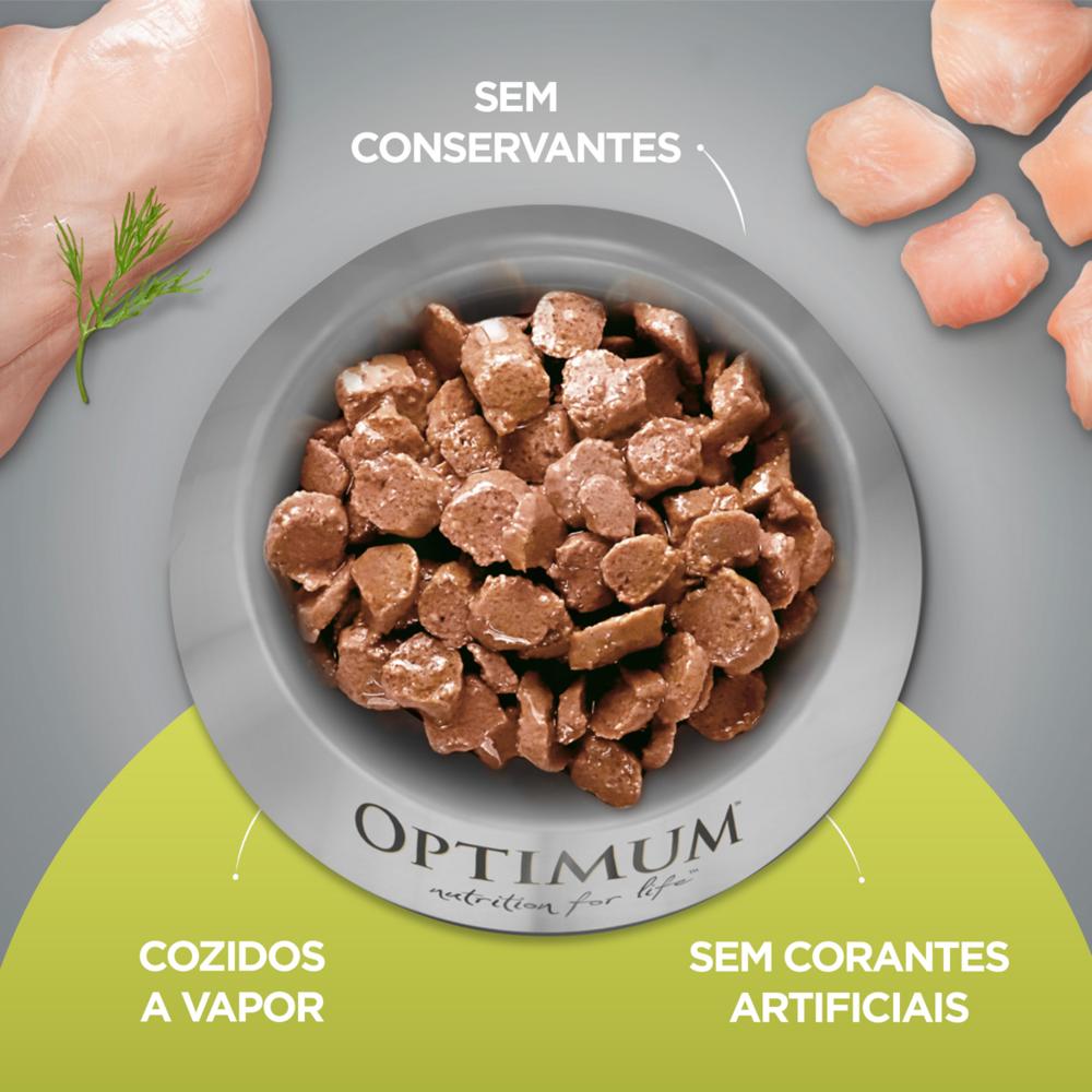 Ração Úmida Optimum Sachê para Gatos Adultos Frango 85 g