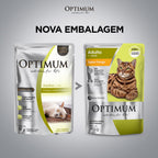 Ração Úmida Optimum Sachê para Gatos Adultos Frango 85 g