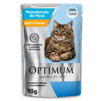 Ração Úmida Optimum Sachê para Gatos Adultos Manutenção de Peso Frango 85 g