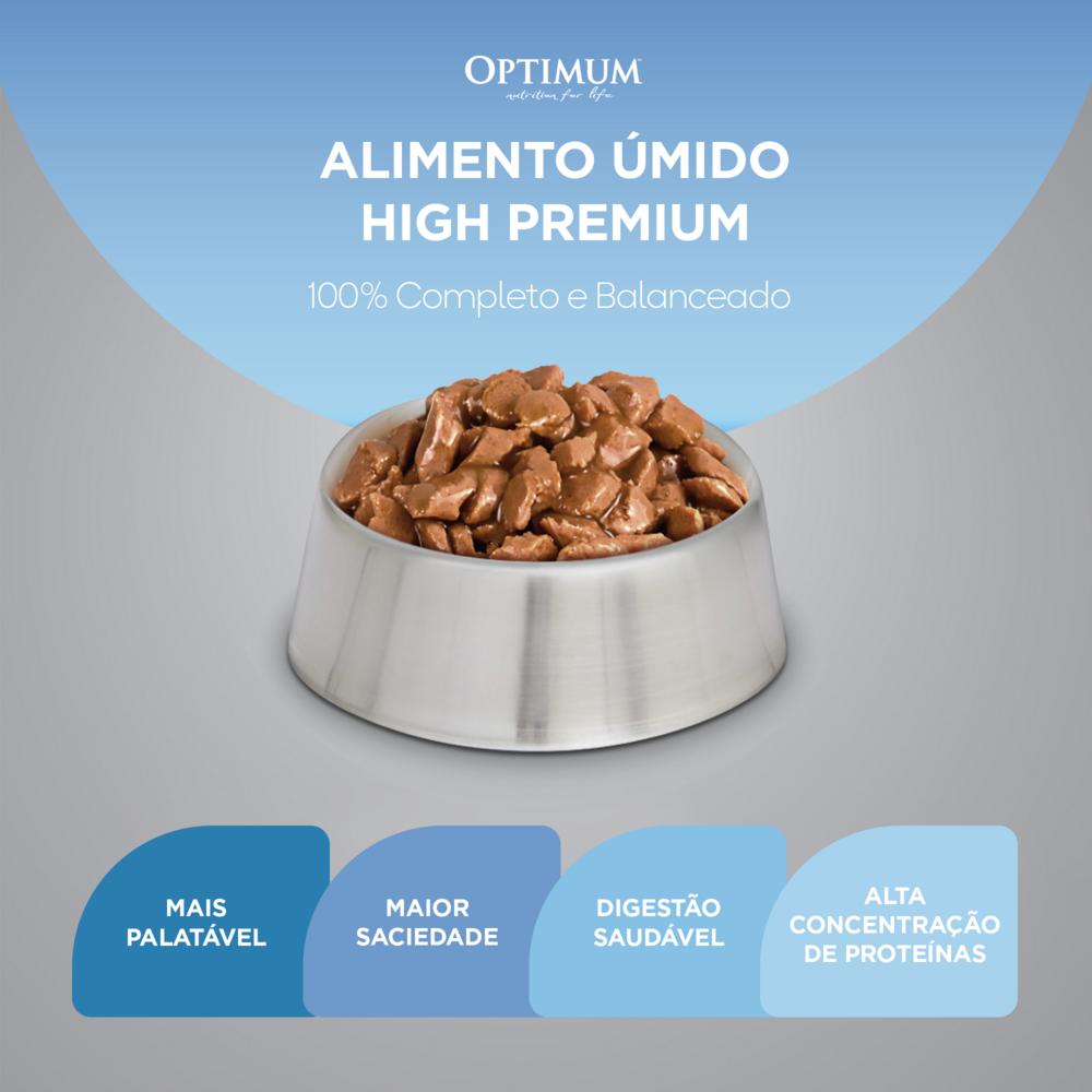 Ração Úmida Optimum Sachê para Gatos Adultos Manutenção de Peso Frango 85 g