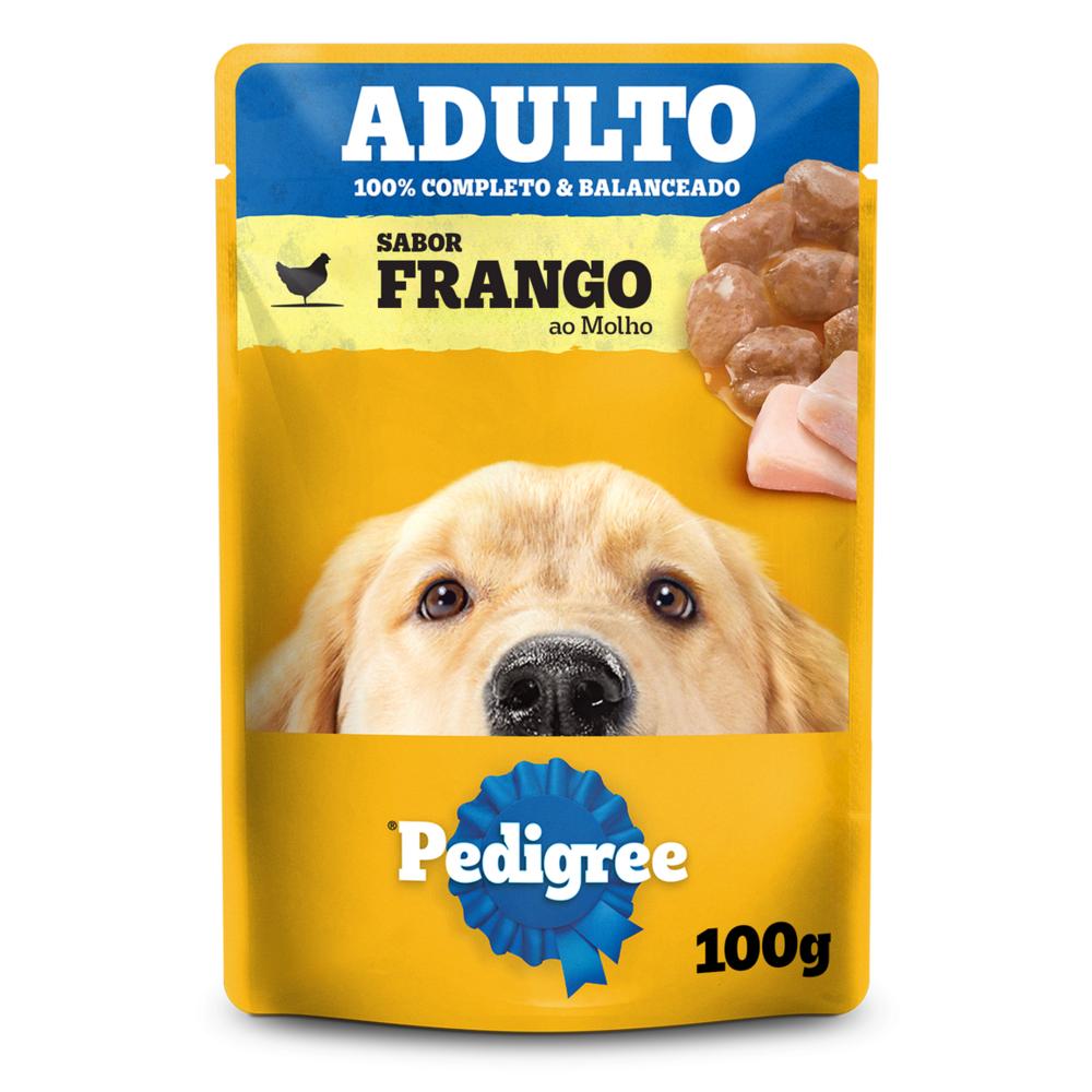 Ração Úmida Pedigree Sachê Frango ao Molho para Cães Adultos 100 g