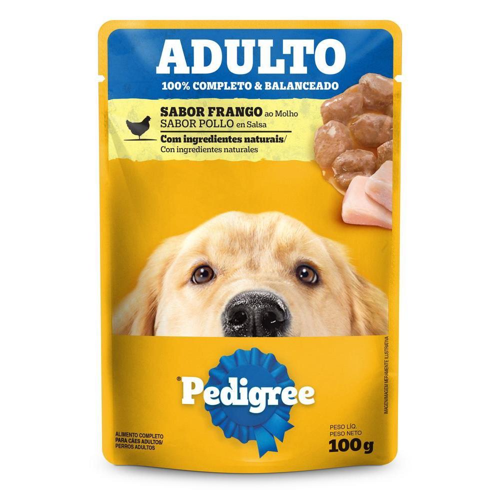 Ração Úmida Pedigree Sachê Frango ao Molho para Cães Adultos 100 g