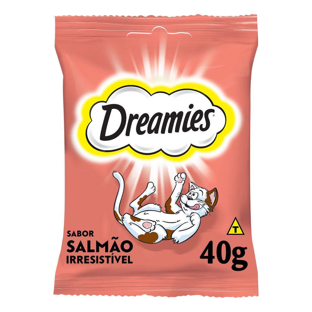 Petisco Dreamies Salmão Irresistível Gatos Adultos 40g