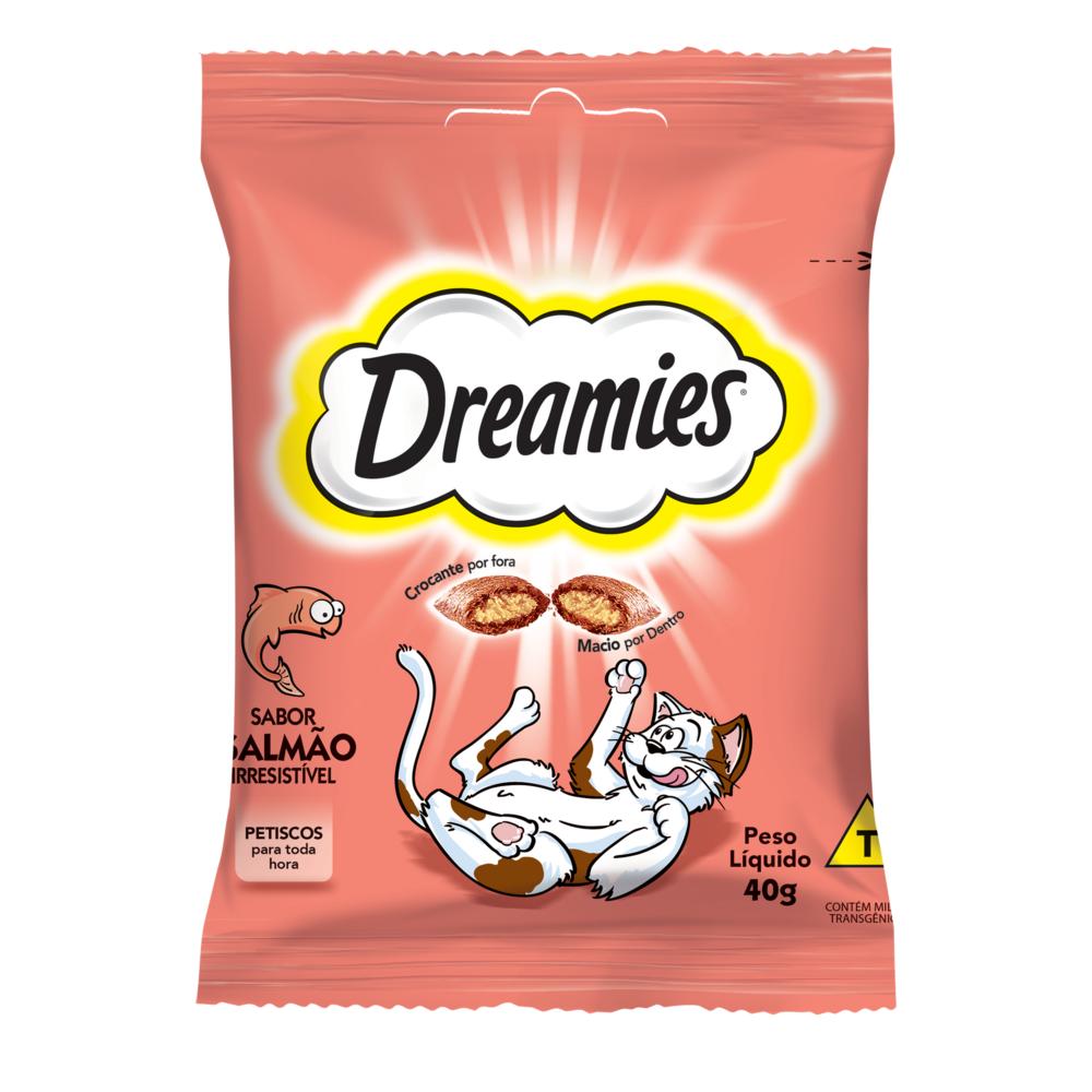 Petisco Dreamies Salmão Irresistível Gatos Adultos 40g