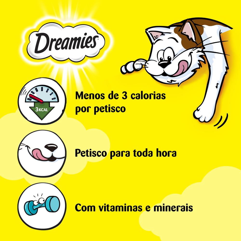 Petisco Dreamies Salmão Irresistível Gatos Adultos 40g