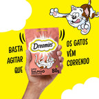 Petisco Dreamies Salmão Irresistível Gatos Adultos 40g