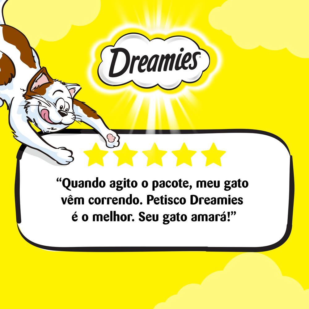 Petisco Dreamies Salmão Irresistível Gatos Adultos 40g