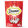 Petisco Dreamies Carne Tentadora Gatos Adultos 80g