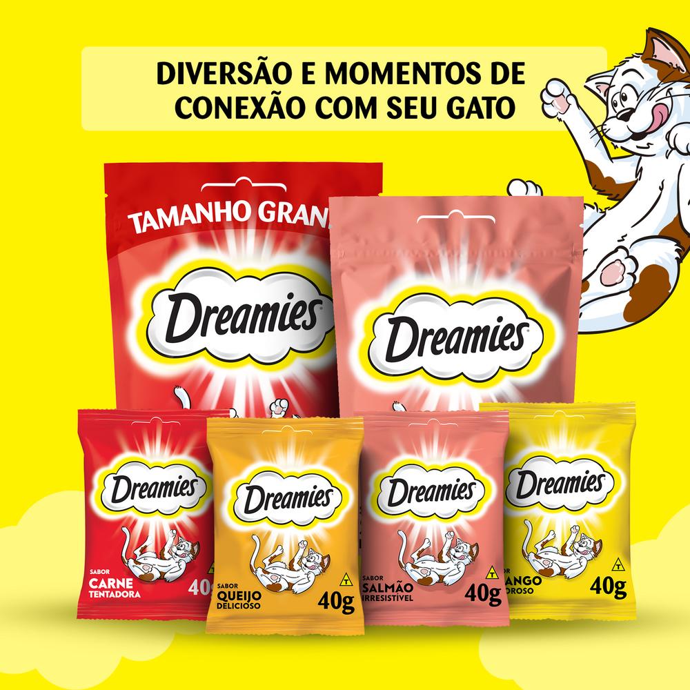 Petisco Dreamies Carne Tentadora Gatos Adultos 80g