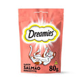 Petisco Dreamies Salmão Para Gatos Adultos 80 g