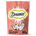 Petisco Dreamies Salmão Para Gatos Adultos 80 g