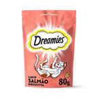 Petisco Dreamies Salmão Para Gatos Adultos 80 g