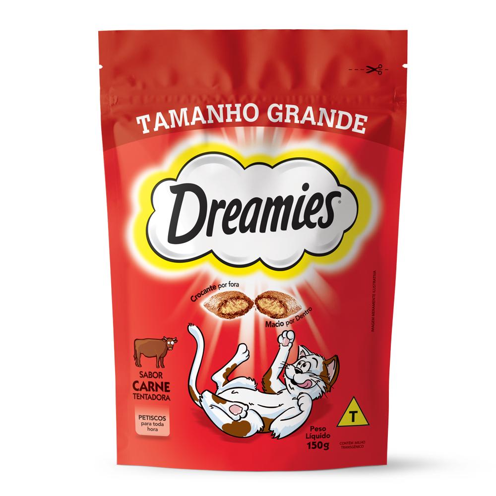 Petisco Dreamies Carne Tentadora Gatos Adultos 150g
