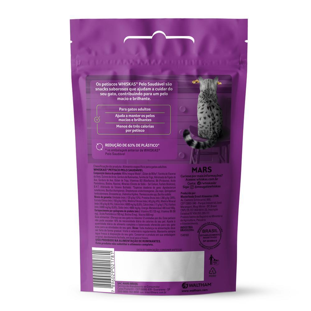 Petisco para Gatos Pelo Saudável Pouch Whiskas 40G