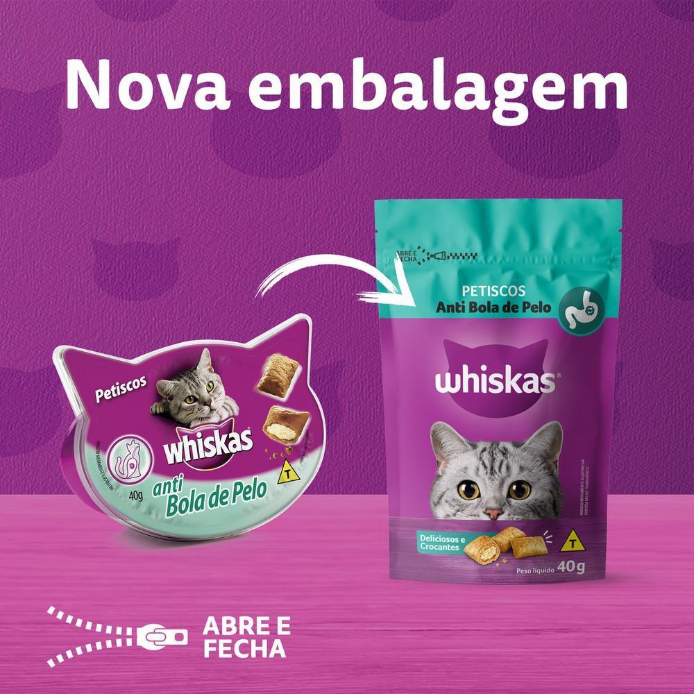 Petisco Whiskas Anti Bola de Pelo Para Gatos Adultos 40 g