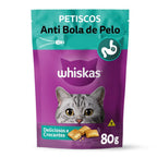 Petisco Whiskas Anti Bola de Pelo Para Gatos Adultos 80 g