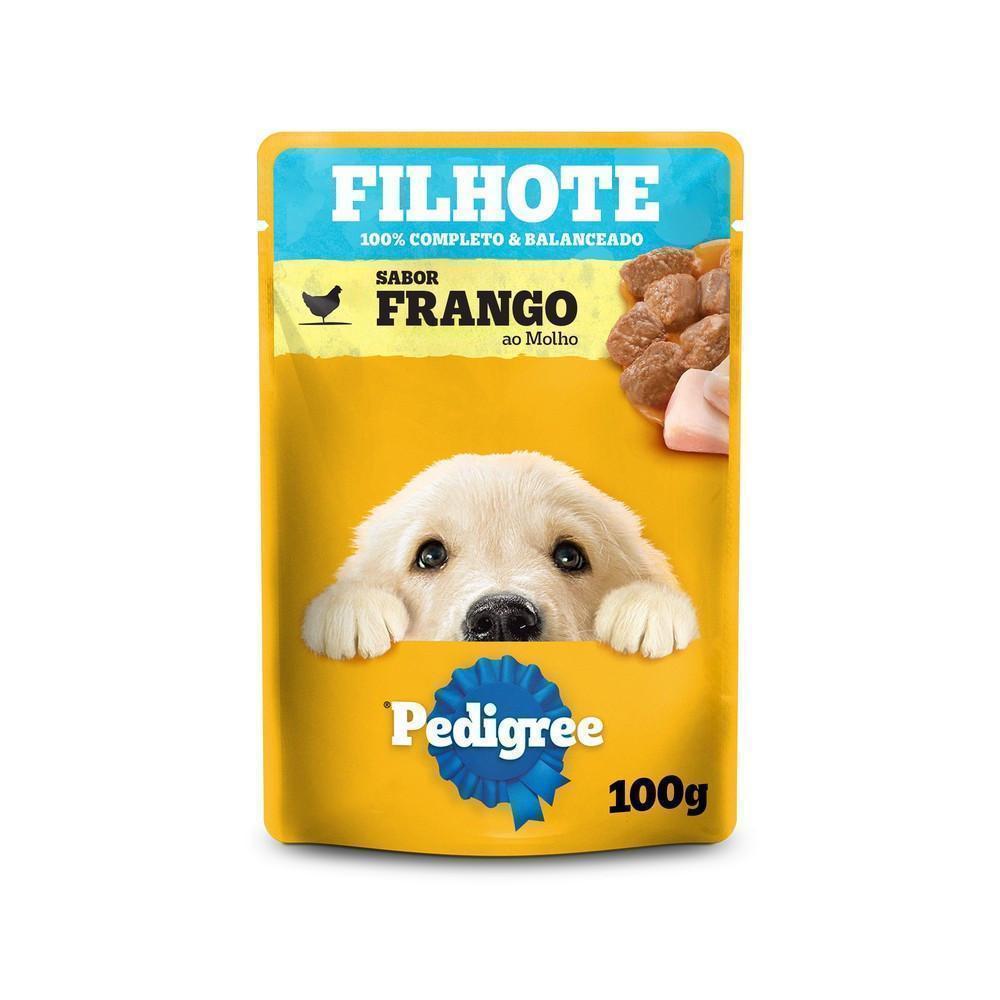 Ração Úmida Pedigree Sachê Frango ao Molho para Cães Filhotes 100 g