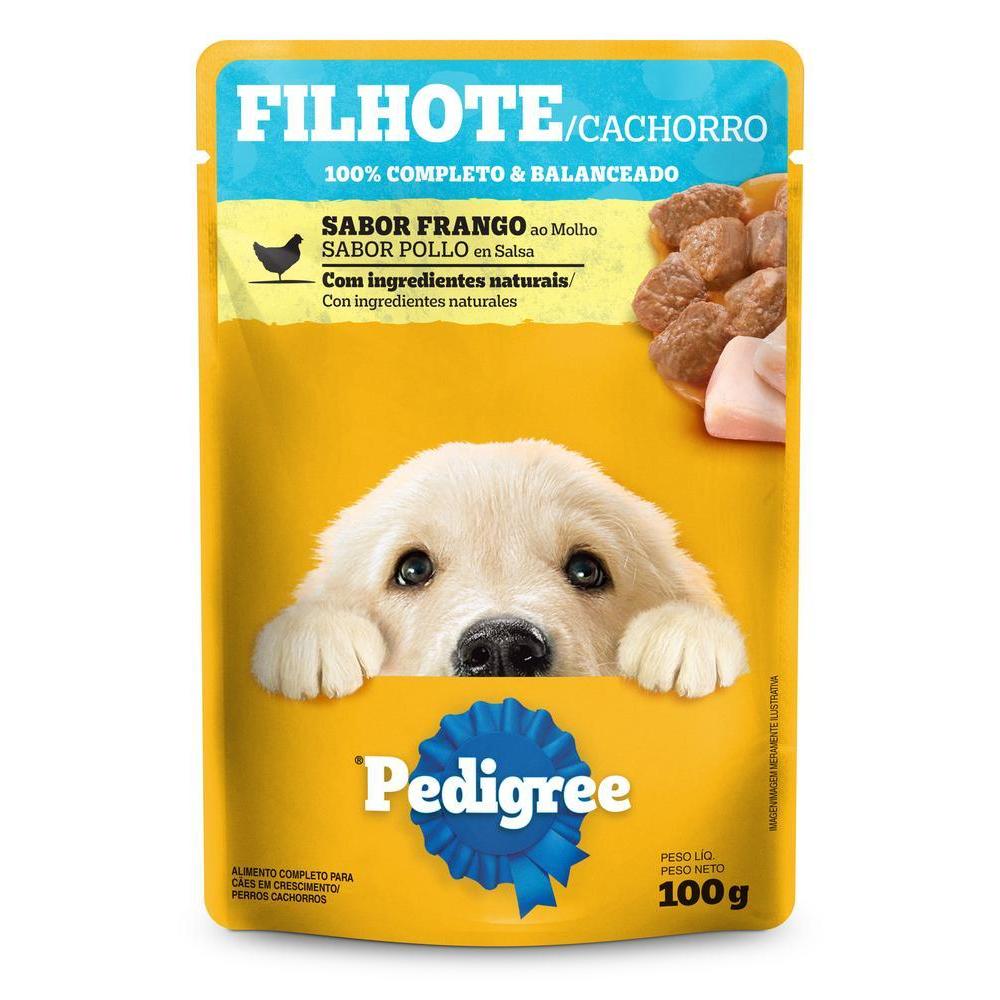 Ração Úmida Pedigree Sachê Frango ao Molho para Cães Filhotes 100 g