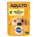 Ração Úmida Pedigree Sachê Frango ao Molho para Cães Adultos de Raças Pequenas 100 g 15un
