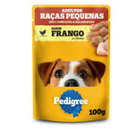 Ração Úmida Pedigree Sachê Frango ao Molho para Cães Adultos de Raças Pequenas 100 g